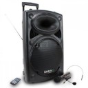 Boxa portabila Ibiza Sound 15",800W,12V,220W-2 microfoane Wireless