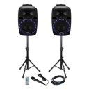 Sistem sonorizare activ Ibiza Sound PKG15A-SET, 2x250W